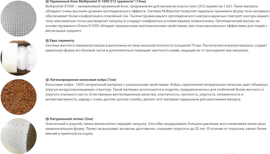 

Матрас Фабрика сна Gold G-8 90x190, Gold G-8 90x190