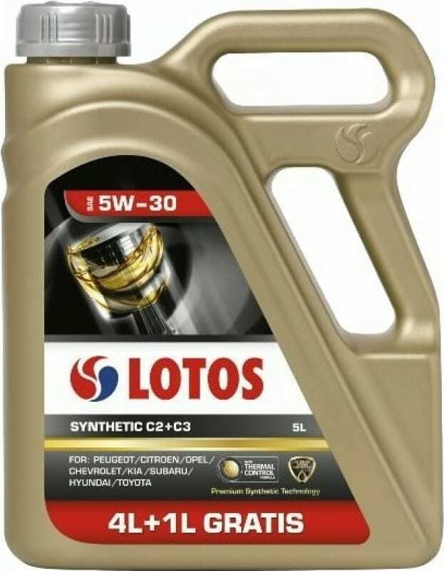 

Моторное масло Lotos SYNTHETIC C2+C3 SAE 5W30 5л