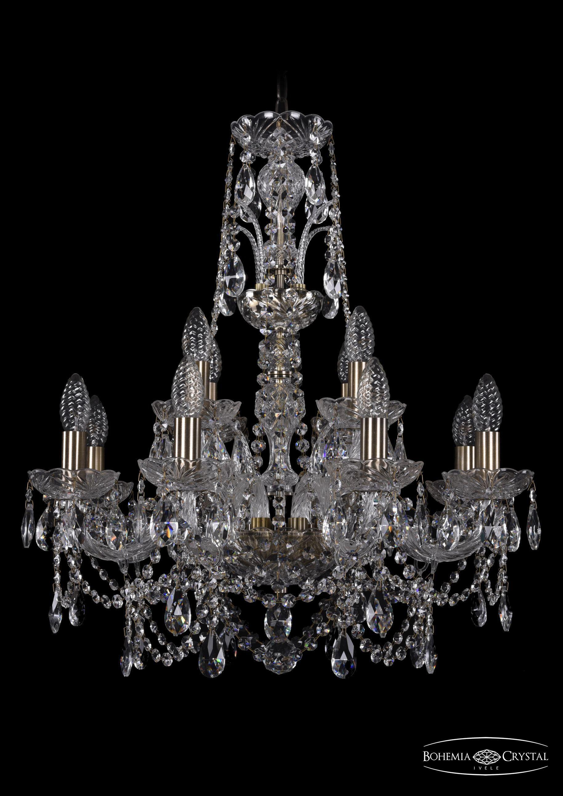 

Подвесная люстра Bohemia Ivele Crystal 1411/8+4/195/XL-65/Pa