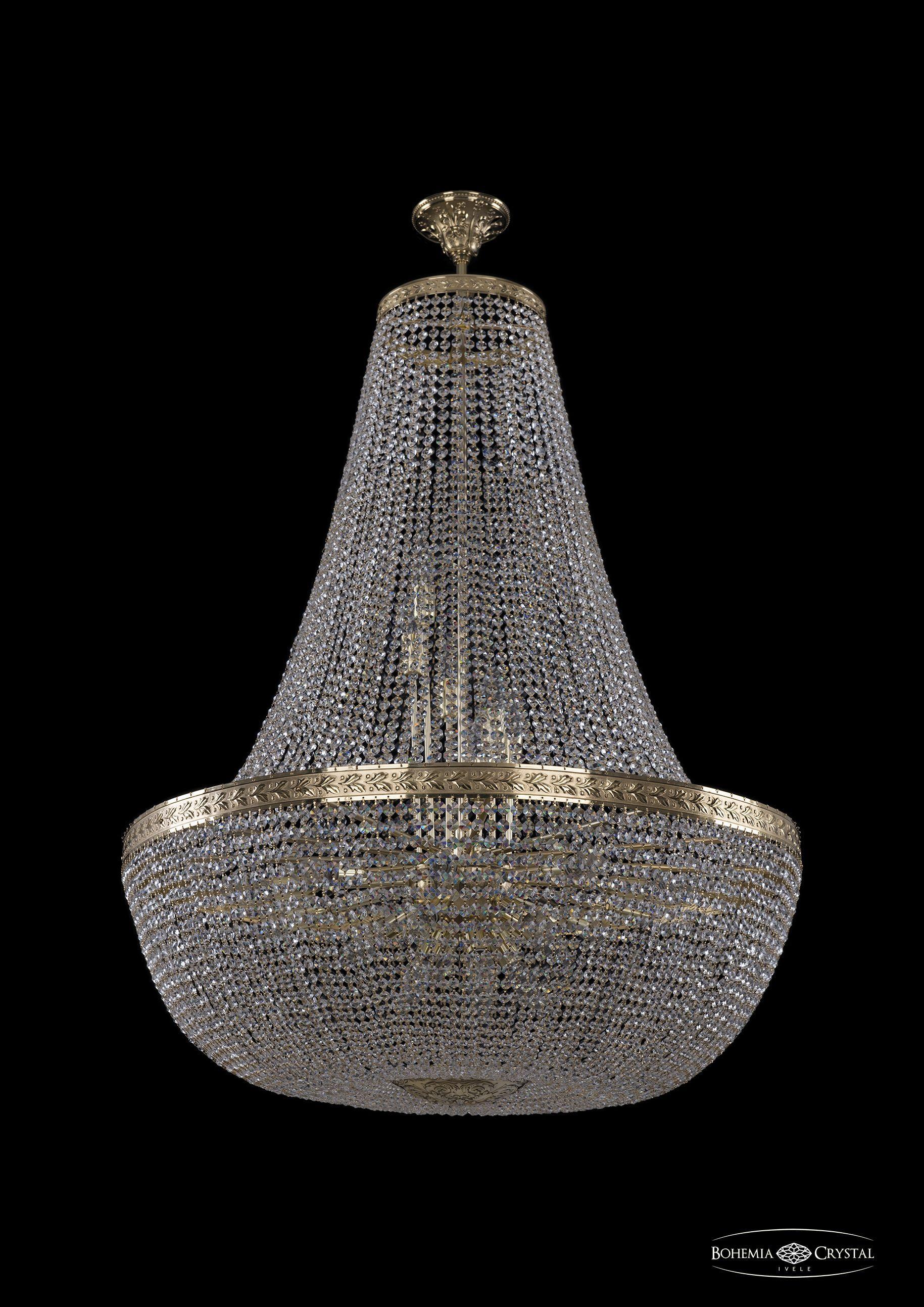 

Люстра на штанге Bohemia Ivele Crystal 19051/H2/90IV G