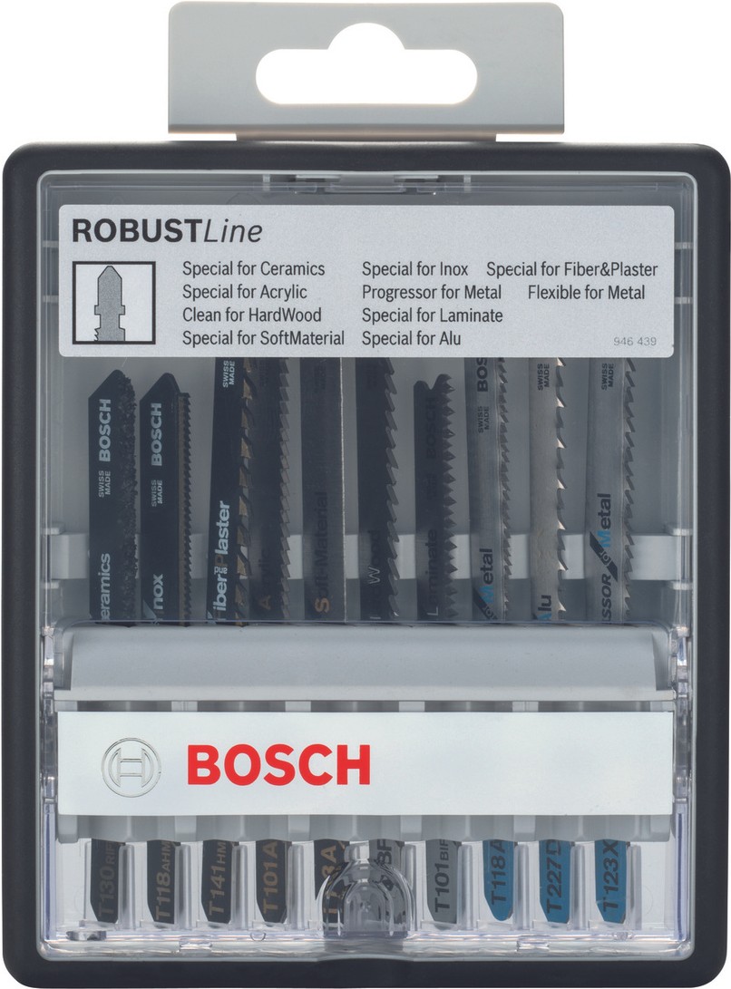 

Набор пилок для лобзика Bosch Special T Robust Line 2607010574, Пилка для лобзика Bosch Набор Robust Line 10шт 2.607.010.574