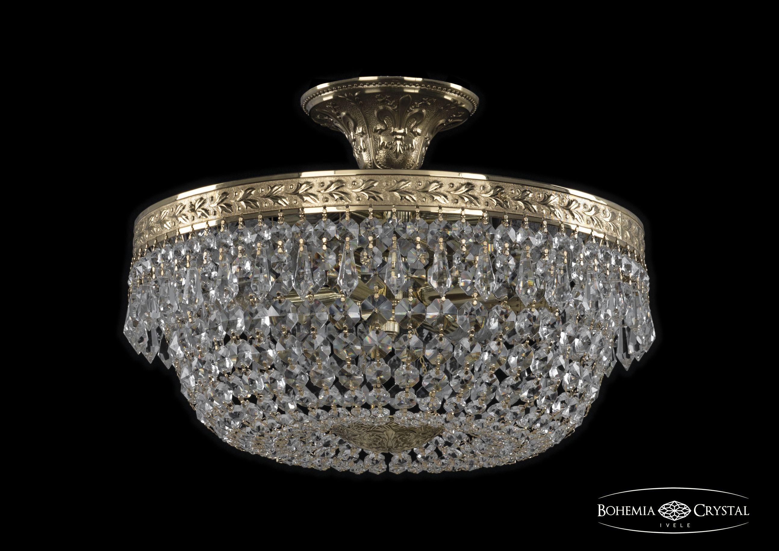 

Люстра на штанге Bohemia Ivele Crystal 19011/35IV G