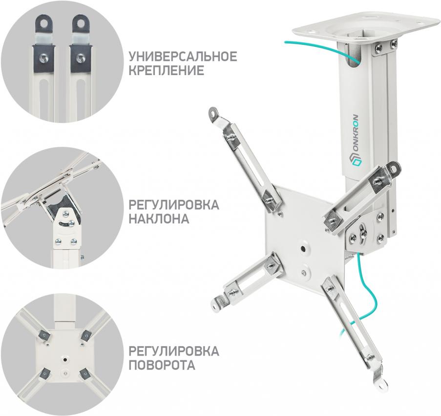 

Кронштейн Onkron K3A белый, K3A
