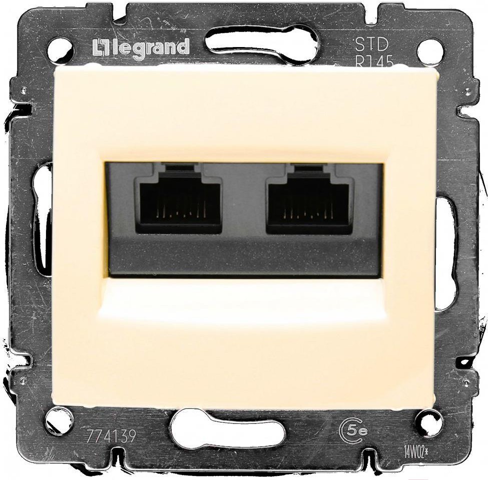 

Розетка Legrand Valena 695626 слоновая кость