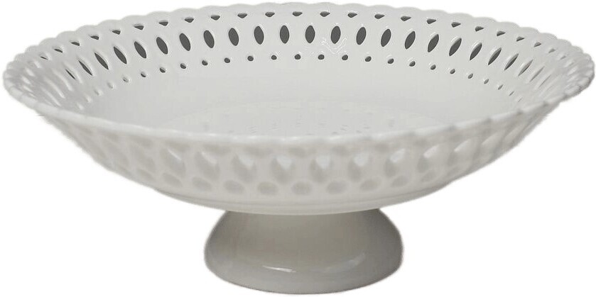 

Фруктовница AksHome Delicate белый 25х9см