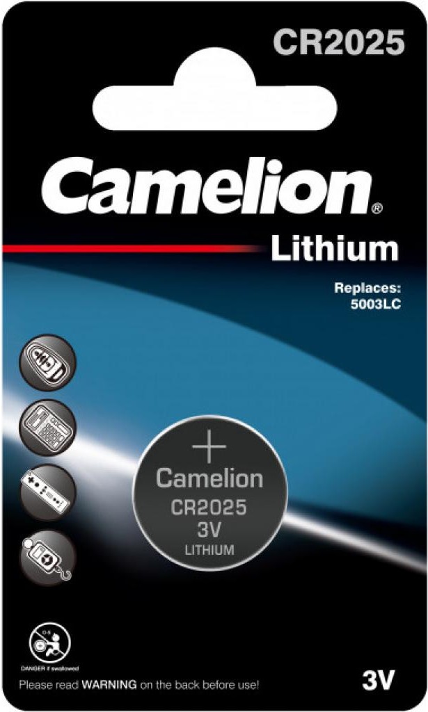 

Батарейка Camelion CR2025x1шт (CR2025-BP1)