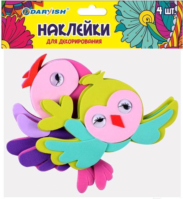 

Декоративная наклейка Darvish Птичка 4шт/уп [DV-11305-27], Птичка 4шт/уп