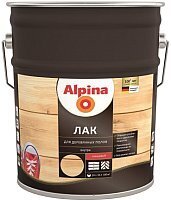 

Лак строительный Alpina Аква для паркета и полов 10л глянцевый