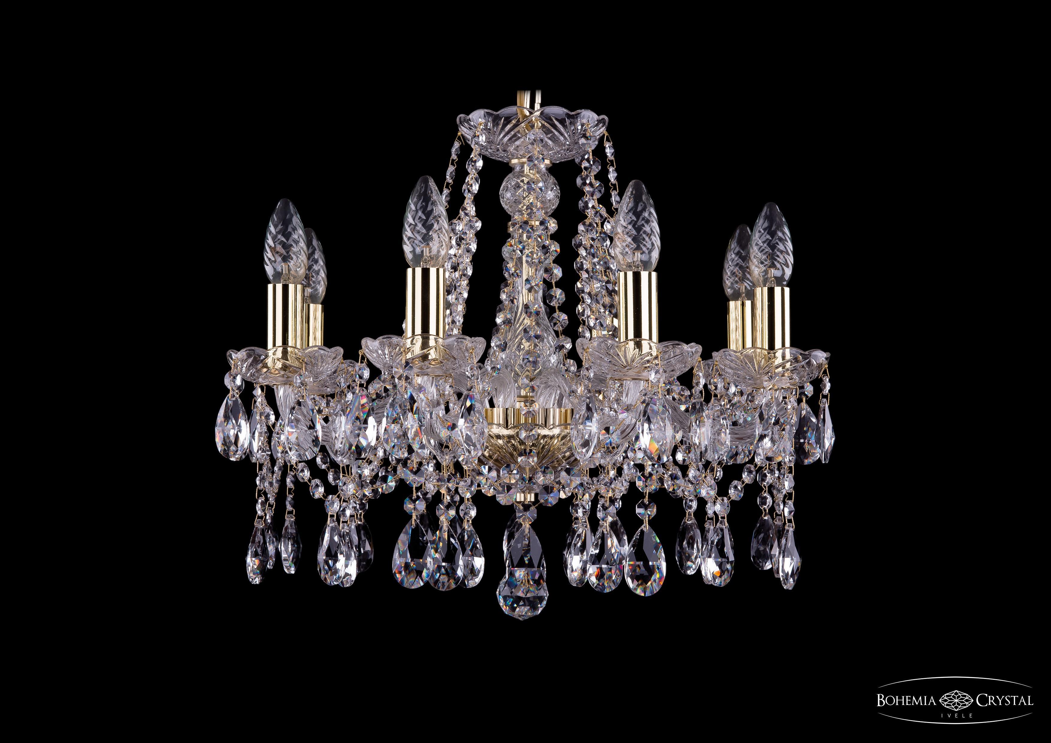 

Подвесная люстра Bohemia Ivele Crystal 1413/8/165/G
