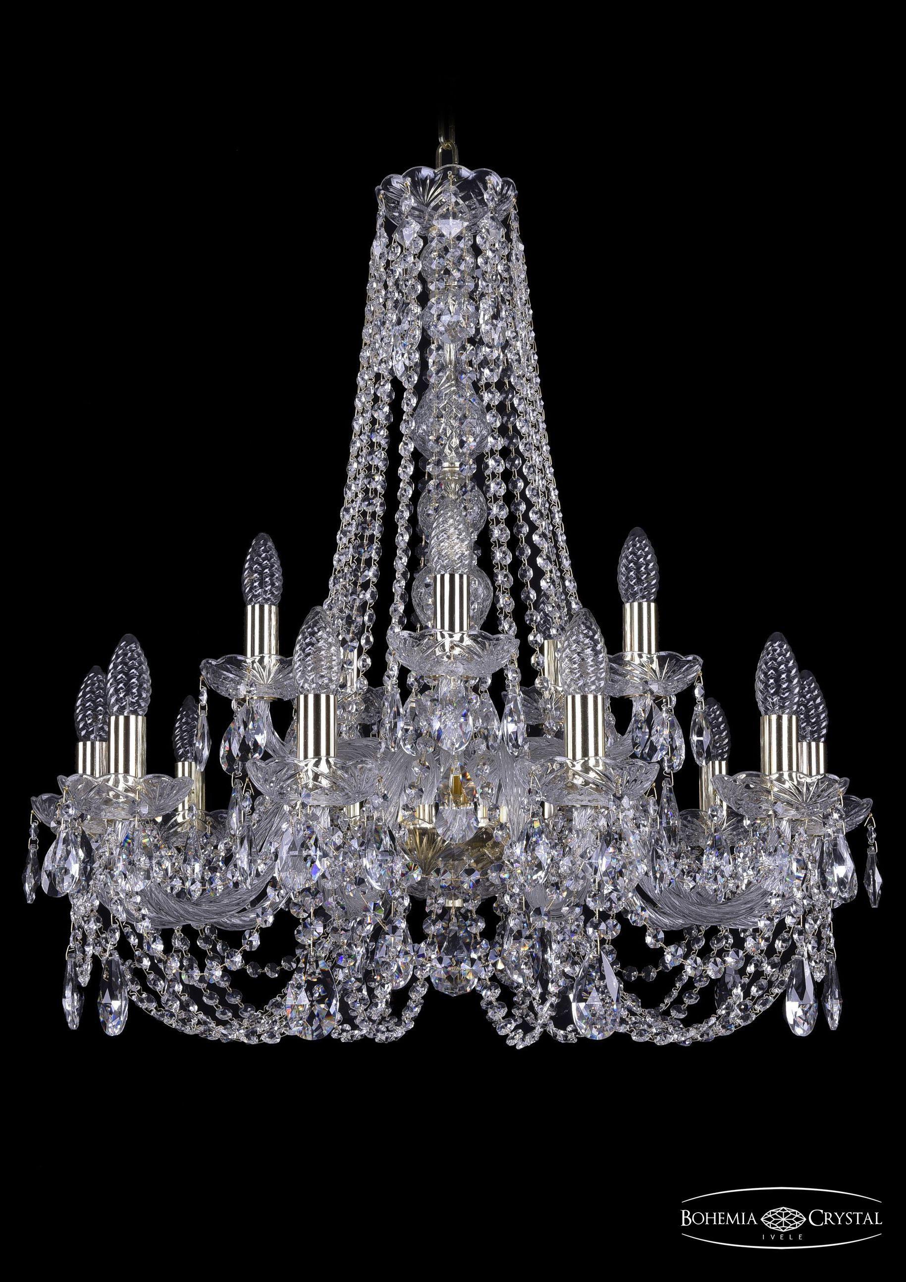 

Подвесная люстра Bohemia Ivele Crystal 1406/10+5/240/h-75/G