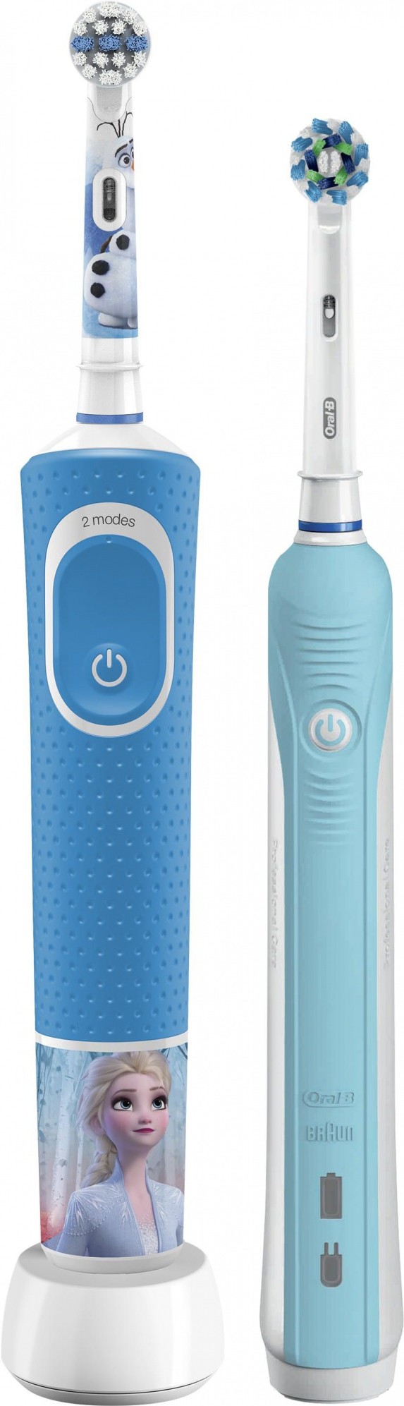 

Электрическая зубная щетка Oral-B Family Edition Pro 1 700+Kids Frozen бирюзовый/синий