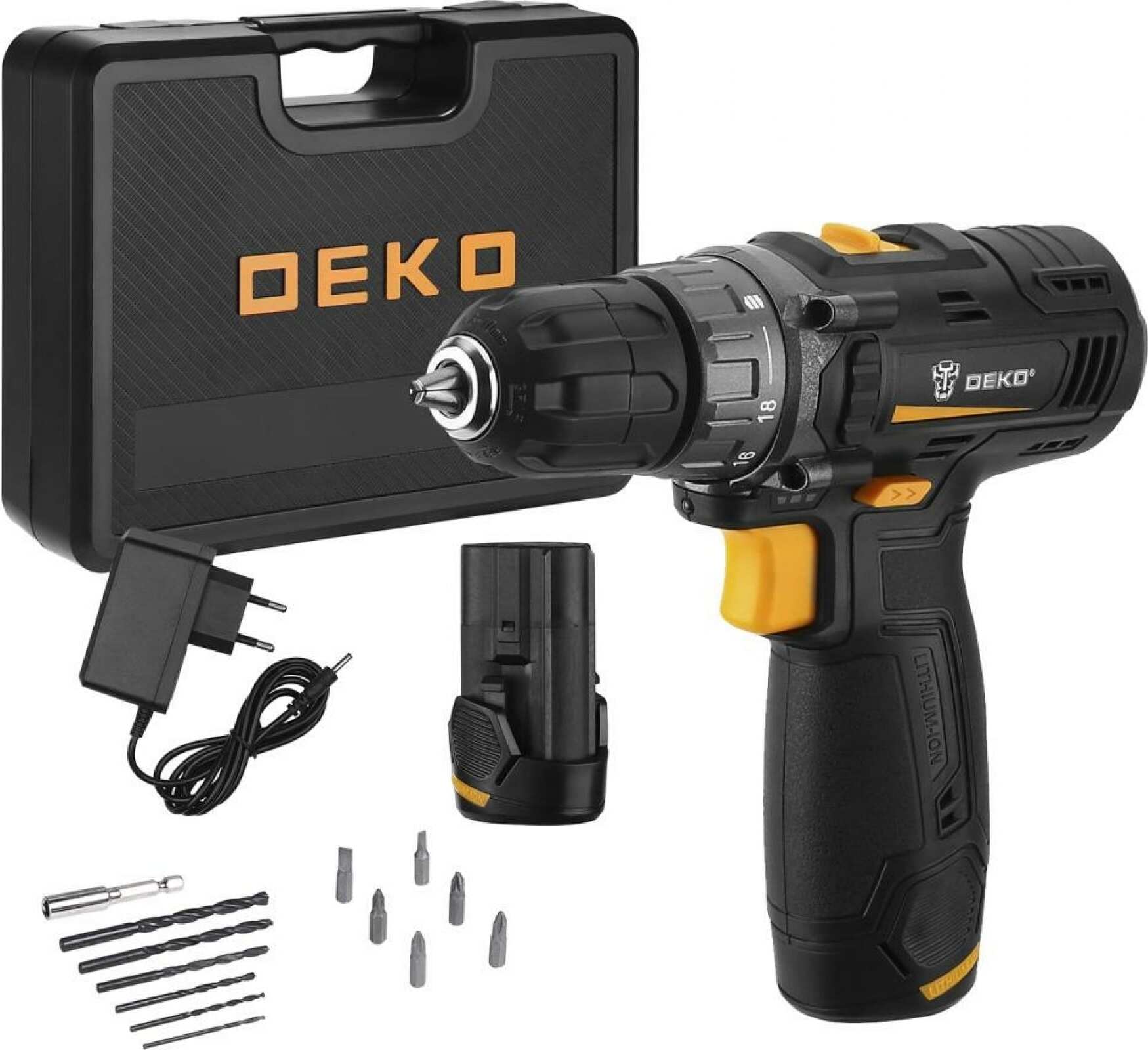 

Дрель-шуруповерт Deko GCD12DU3 SET6 [063-4007], Дрель-шуруповерт Deko GCD12DU3 SET6 063-4007