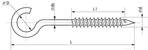 

Шуруп ЕКТ CV013434 (50шт)