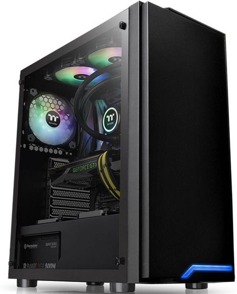 

Корпус для компьютера Thermaltake H100 TG без БП черный [CA-1L4-00M1WN-02], Корпус для компьютера Thermaltake H100 TG без БП CA-1L4-00M1WN-02 черный