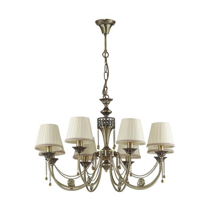 

Подвесная люстра Odeon Light Ignessa бронзовый/ткань/декор.цепочки [3222/5], Ignessa