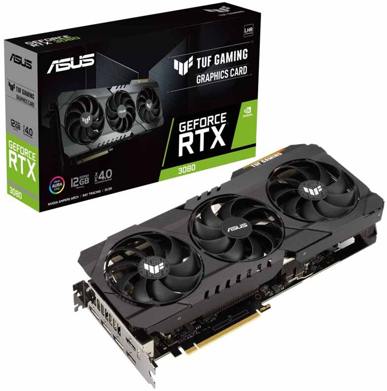 

Видеокарта ASUS TUF-RTX3080-12G-GAMING, Видеокарта ASUS TUF Gaming GeForce RTX 3080 12GB GDDR6X (TUF-RTX3080-12G-GAMING)