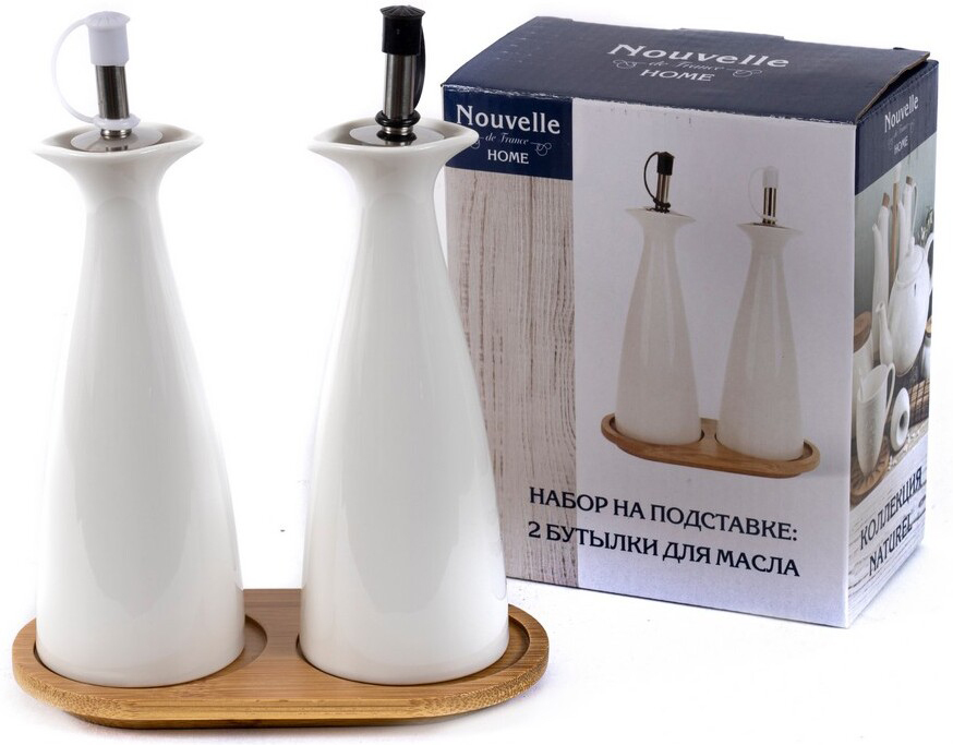 

Набор бутылок для уксуса и масла Choosing Porcelain на подставке 2631048