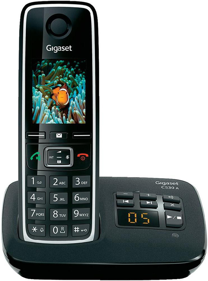 

Радиотелефон DECT Gigaset C530A RUS черный [S30852-H2532-S301], Радиотелефон Gigaset C530A