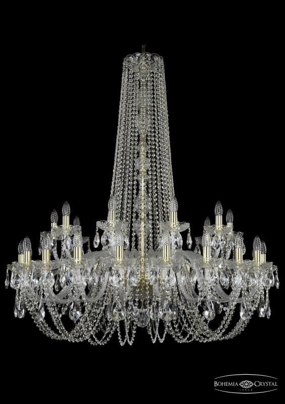 

Подвесная люстра Bohemia Ivele Crystal 1402/20+10/400/h-130/G