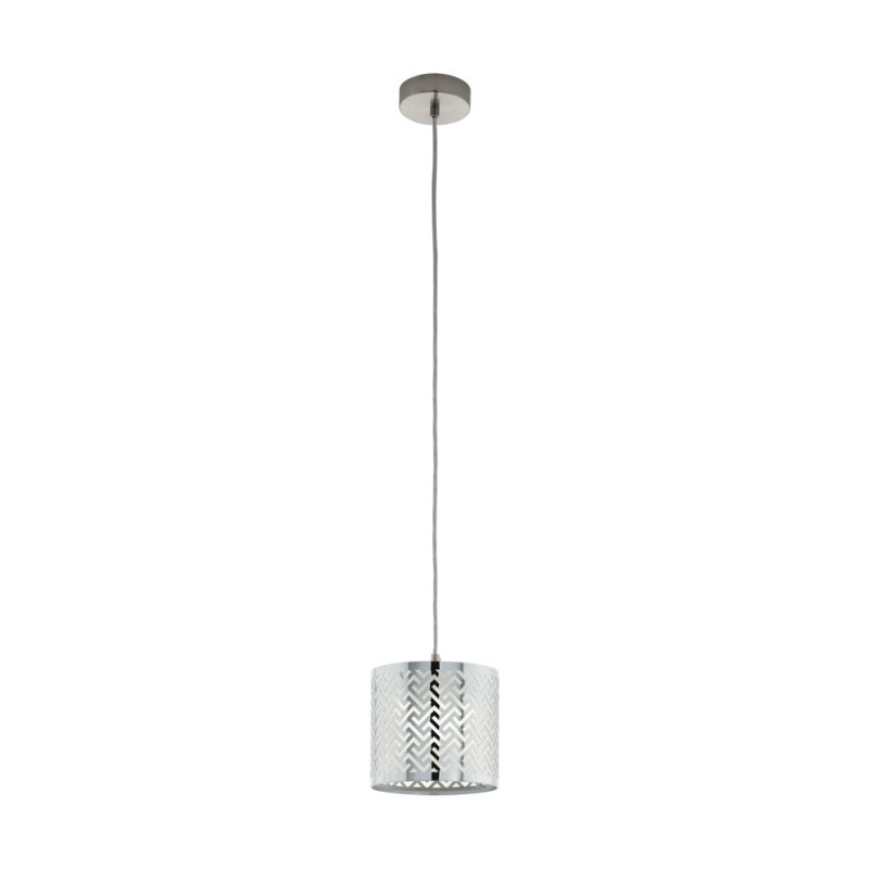 

Потолочный подвесной светильник EGLO Подвес LEAMINGTON 1, 1x60W (E27), Ø175, H1100, сталь, никель матовый, хром/кристал. пленка, прозрачн [49164], Подвес LEAMINGTON 1, 1x60W (E27), Ø175, H1100, сталь, никель матовый, хром/кристал. пленка, прозрачн