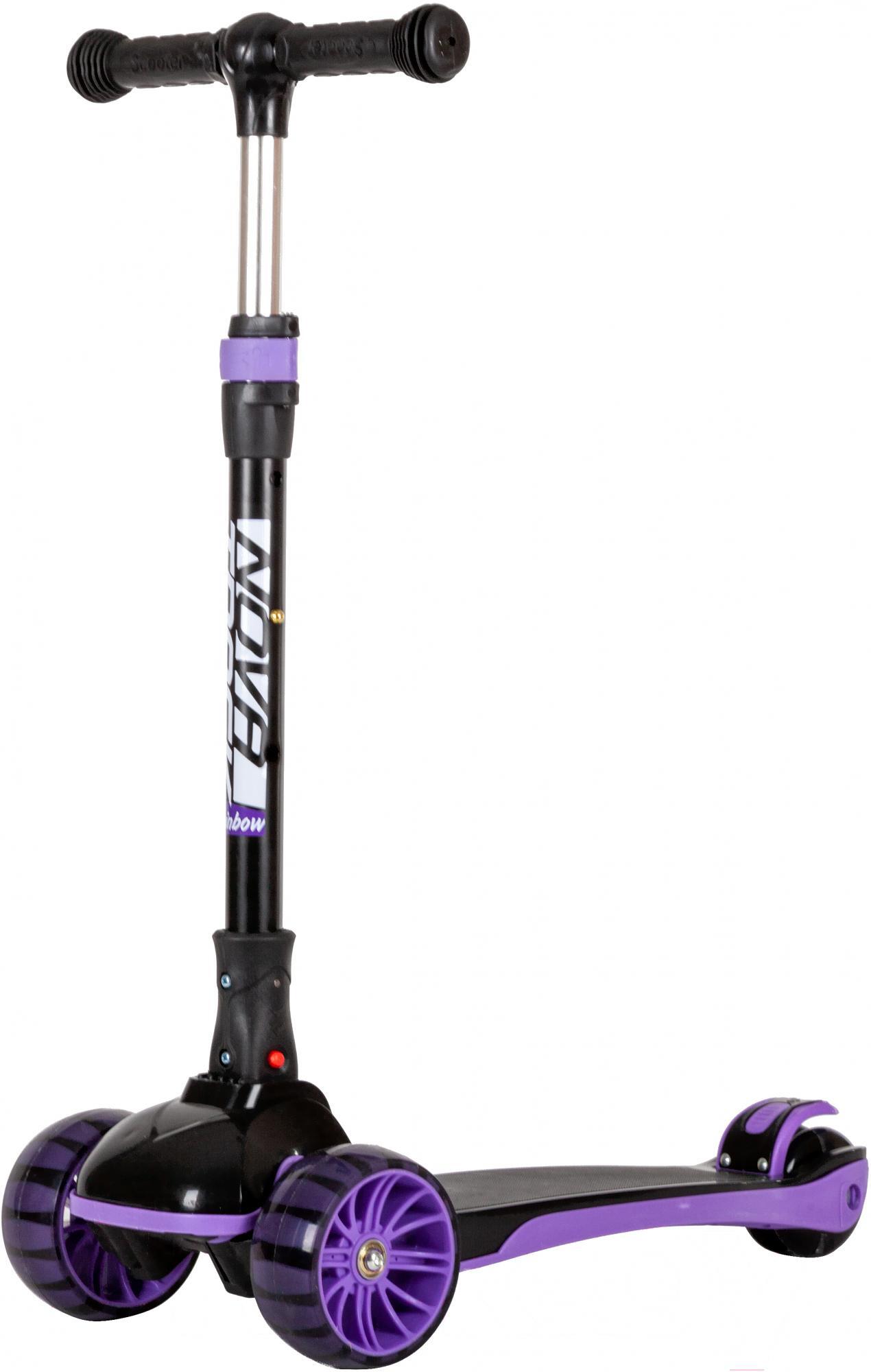 

Самокат Novatrack Rainbow 120BB.RAINBOW.BVT22 (фиолетовый/черный)