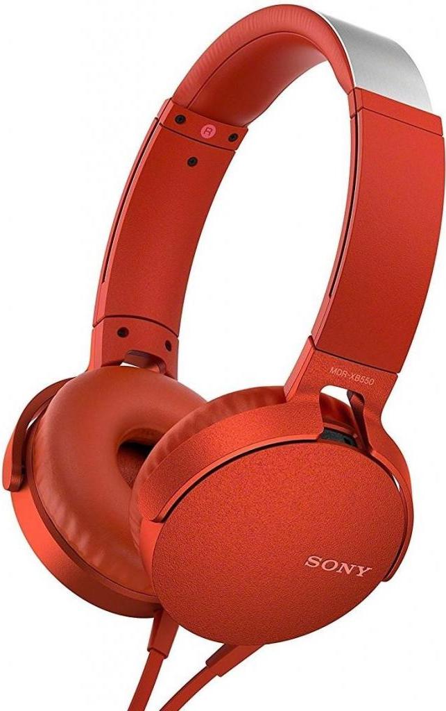 

Наушники с микрофоном Sony MDR-XB550AP (красный), MDR-XB550AP
