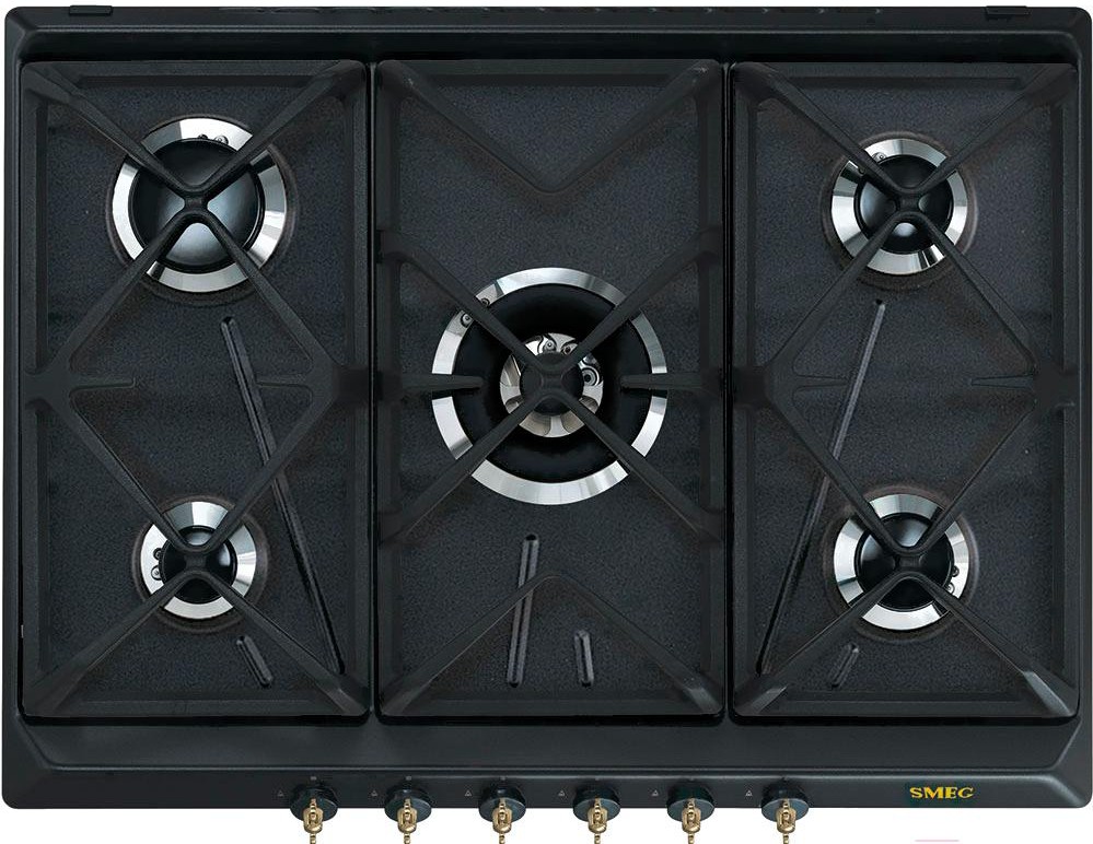 

Варочная панель Smeg SRV876AOGH, Варочная панель Smeg SRV876AOGH Black