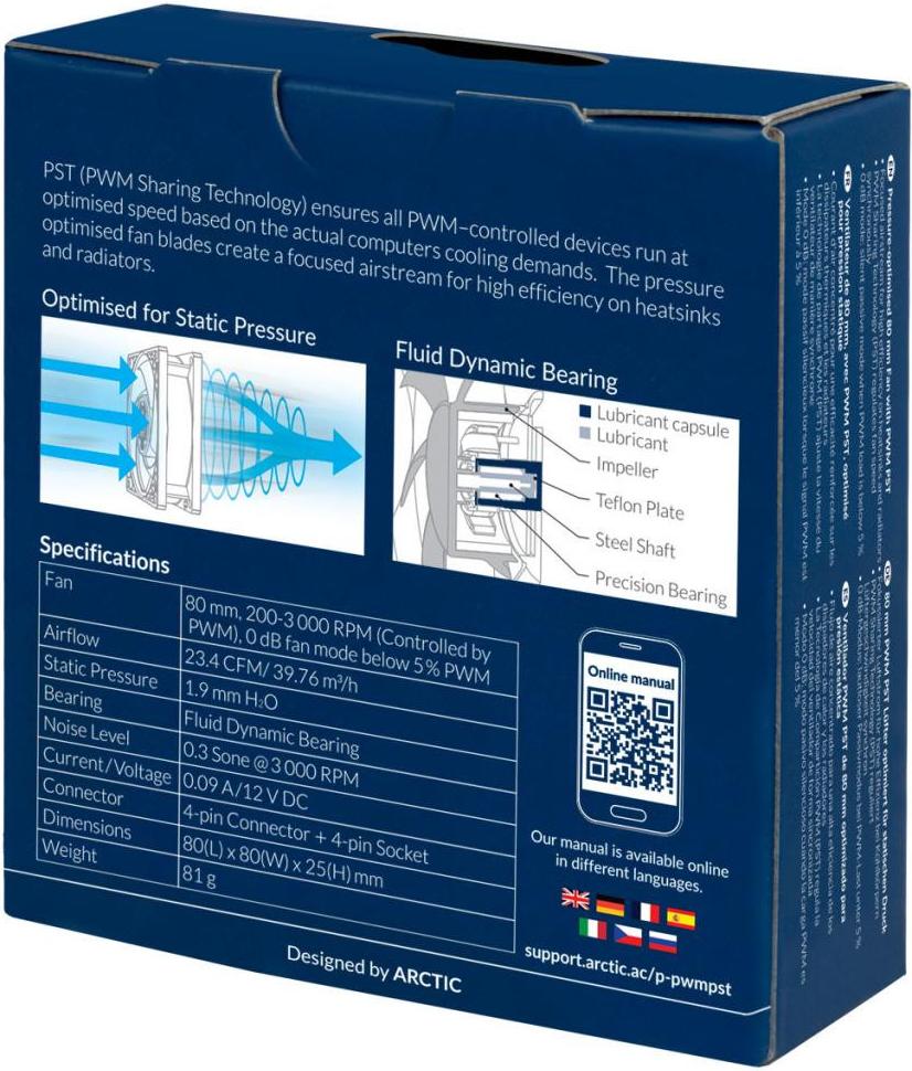 

Система охлаждения Arctic P8 PWM PST [ACFAN00150A], P8 PWM PST
