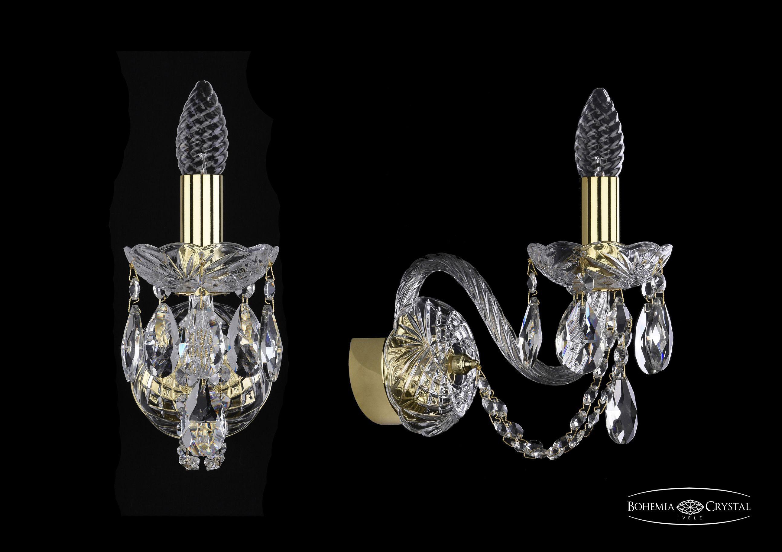 

Подвесная люстра Bohemia Ivele Crystal 1402B/1/160/G, Бра Bohemia Ivele Crystal 1402B/1/160/G