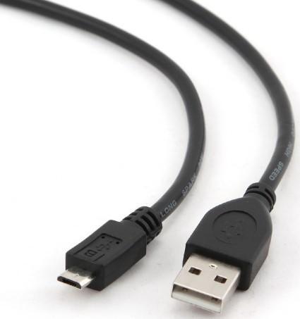 

Кабель Gembird USB 2.0 - MicroUSB 1.0m Black (CCP-mUSB2-AMBM-1M)