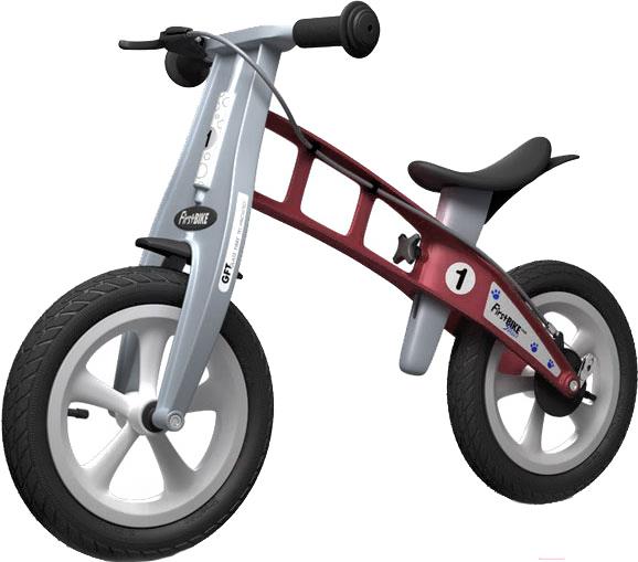 

Беговел FirstBIKE Street с тормозом красный, Street с тормозом