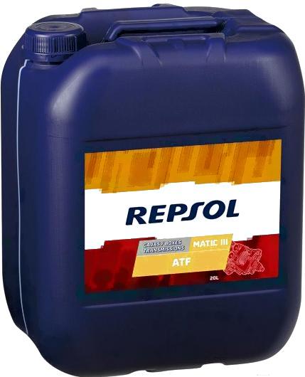

Трансмиссионное масло Repsol Matic III ATF 20л [RP026V16], Matic III ATF 20л