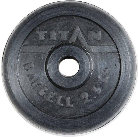 

Диск для штанги MB Barbell Titan d-26 2,5 кг черный, Titan d-26 2,5 кг