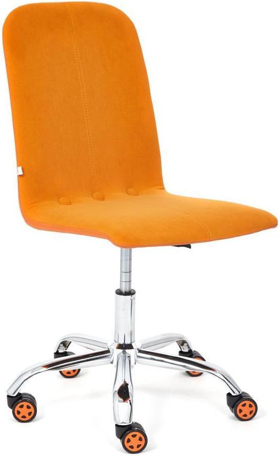 

Офисное кресло TetChair RIO флок/кожзам 18/14-43 оранжевый, RIO флок/кожзам 18/14-43