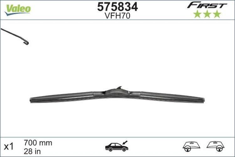 

Щетки стеклоочистителя Valeo Hybrid VFH700 [575834], Hybrid VFH700