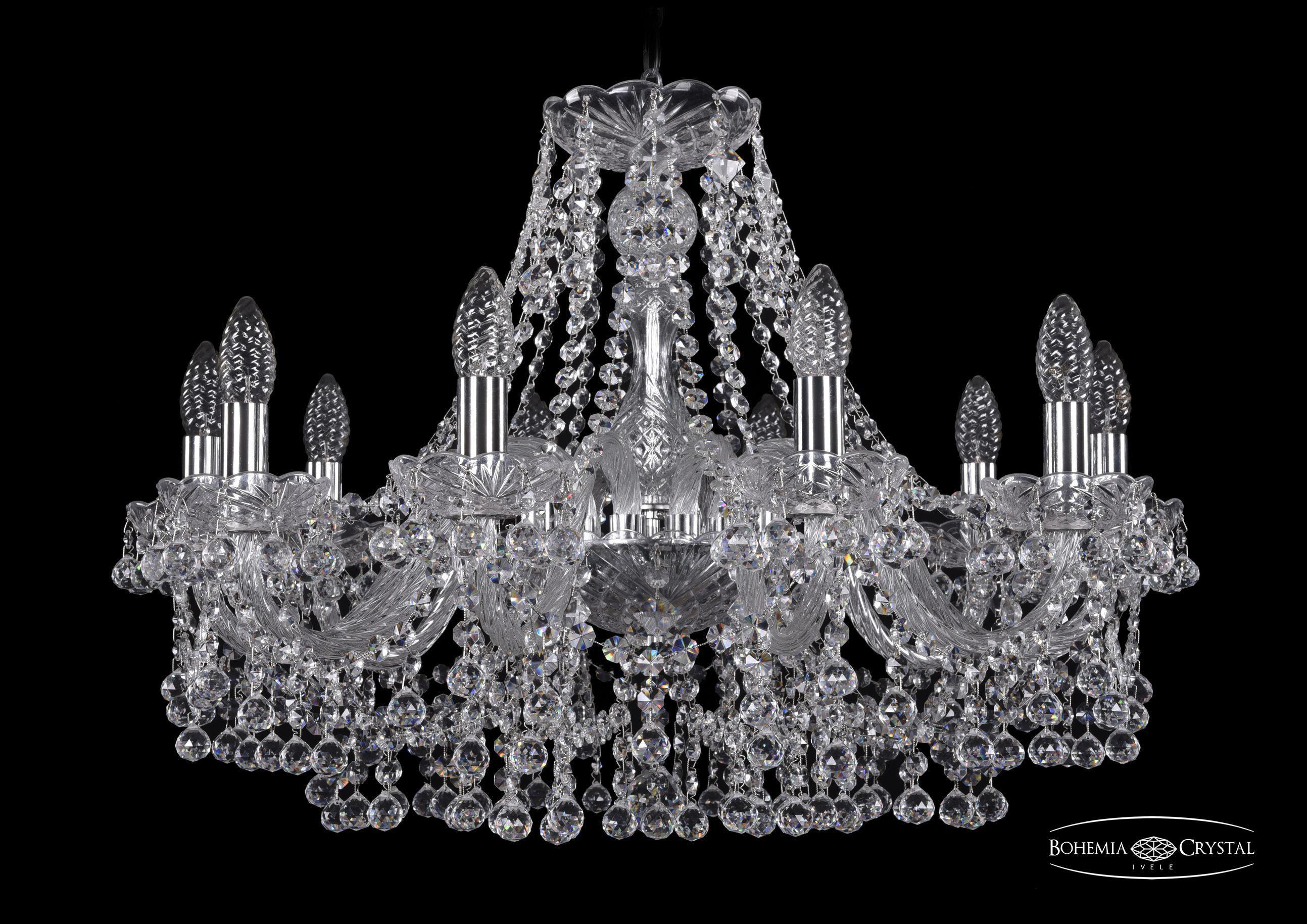 

Подвесная люстра Bohemia Ivele Crystal 1409/10/240/Ni
