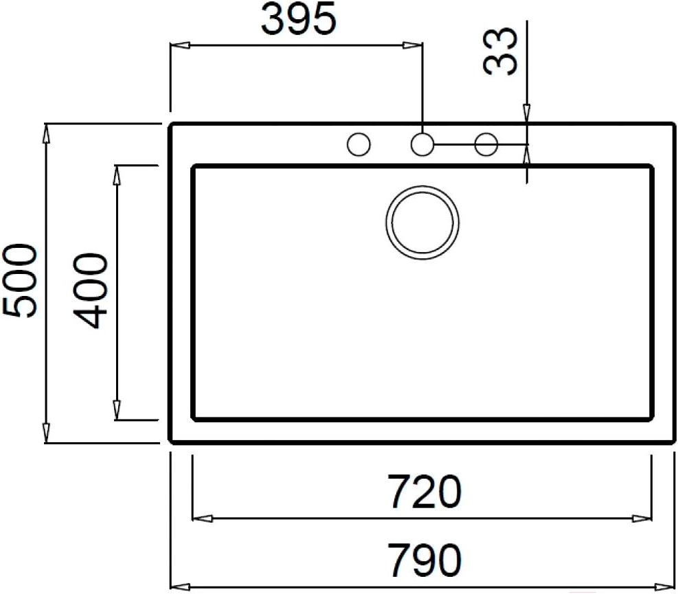 

Кухонная мойка Elleci Quadra 130 K86 Black [LKQ13086], Quadra 130