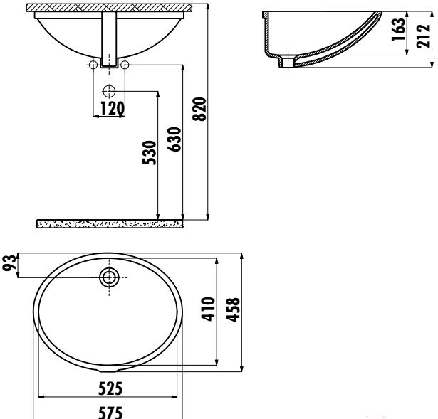 

Умывальник Creavit TP 40 [TP205-00CB00E-0000], TP 40