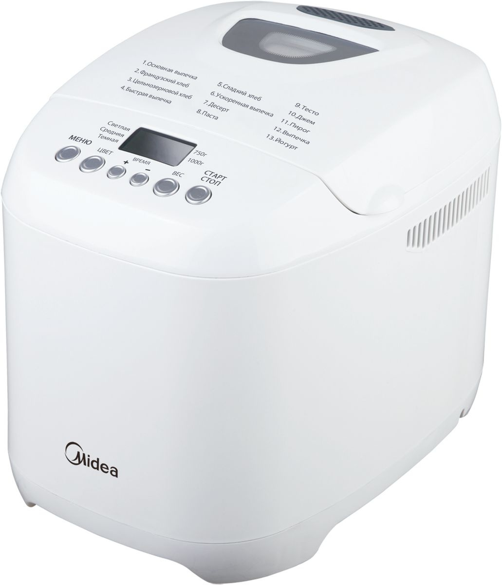 

Хлебопечка Midea BM-210BC-W, Хлебопечь Midea BM-210BC-W белый