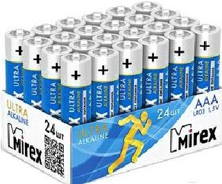 

Батарейка, аккумулятор, зарядное Mirex щелочная R6 (AA) 1,5V Шоубокс 24 шт, Батарейка Mirex щелочная R6 (AA) 1,5V Шоубокс 24 шт LR6-B24