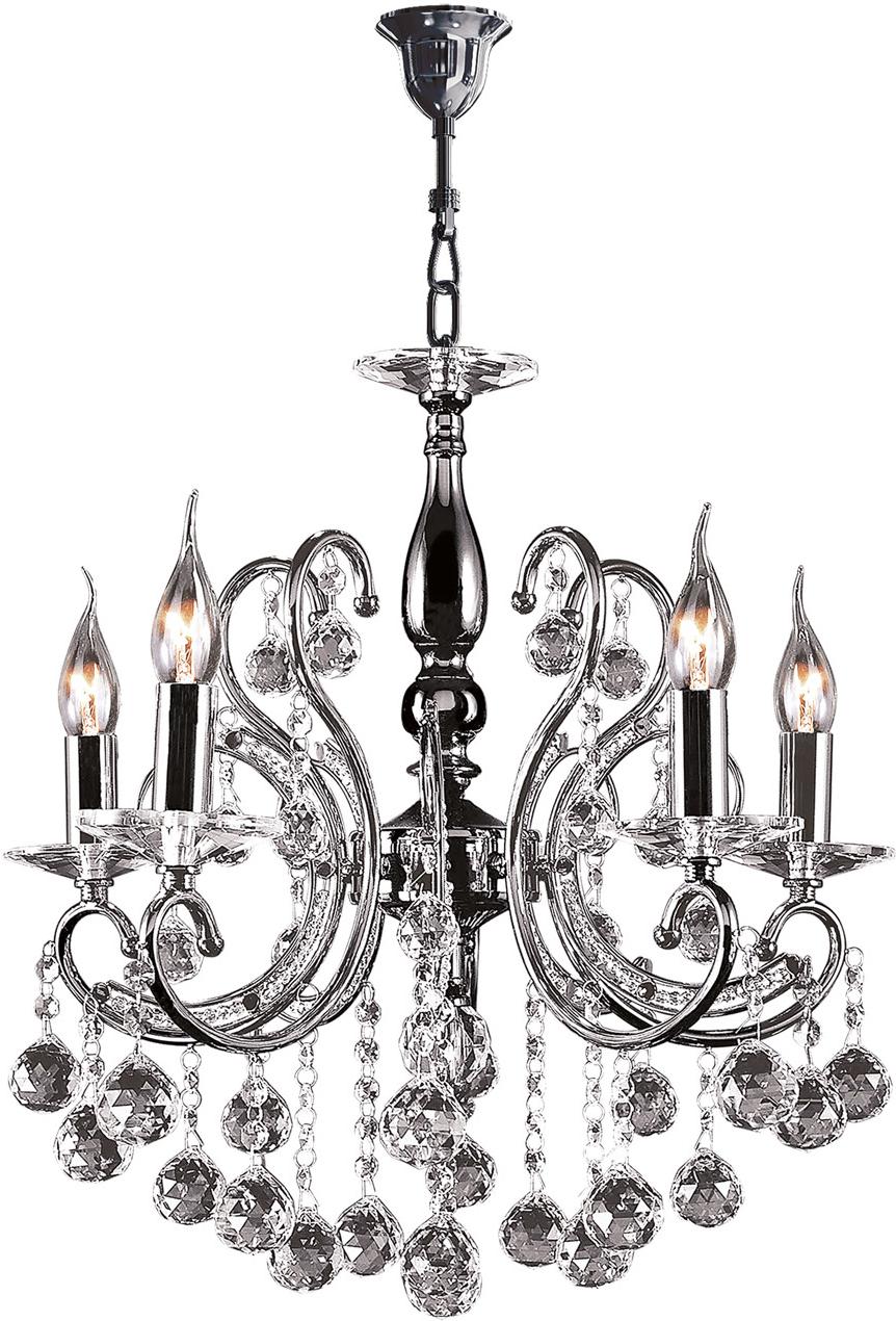 

Lightstar 708054 (MD 300019-5) Люстра подвесная ELEGANTE 5х60W E14 ХРОМ, шт, Подвесная люстра Lightstar ELEGANTE 708054