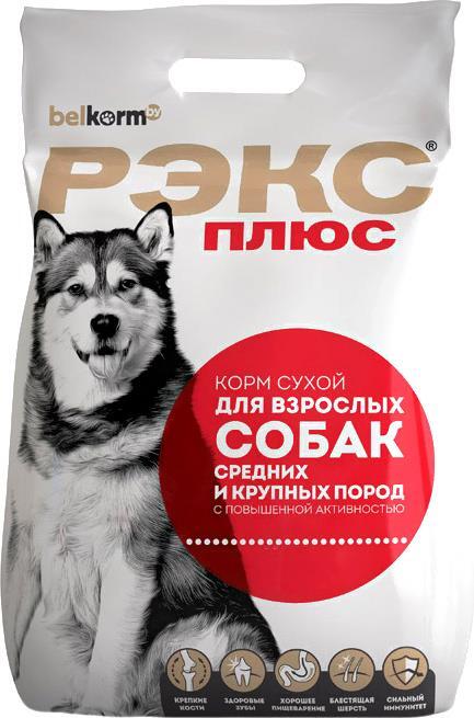 

Корм для собак Жабинковский комбикормовый завод Рэкс Плюс для взрослых собак средних и крупных пород с повышенной активностью, 20кг, Корм для собак Рэкс Плюс для взрослых собак средних и крупных пород с повышенной активностью, 20кг