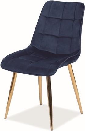 

Стул Signal CHIC VELVET синий/золотой, Стул Signal Chic Velvet Bluvel 86 CHICVZLGR (темно-синий/золотой)