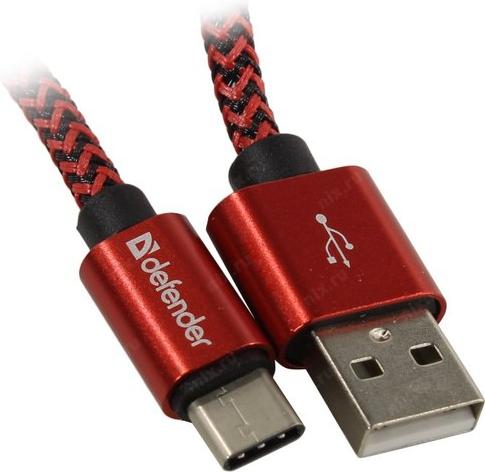 

Кабель для компьютера Defender USB09-03T PRO красный