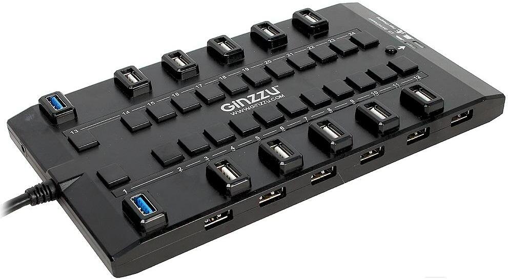

USB-хаб Ginzzu GR-328UAB