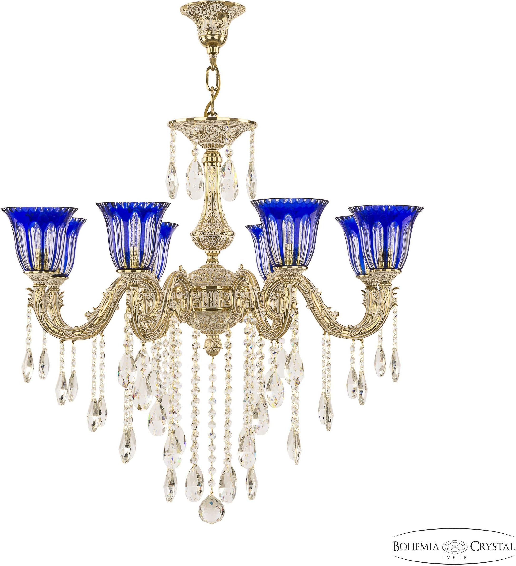 

Подвесная люстра Bohemia Ivele Crystal 71101/8/250 B GW P2 U Clear-Blue/H-1H