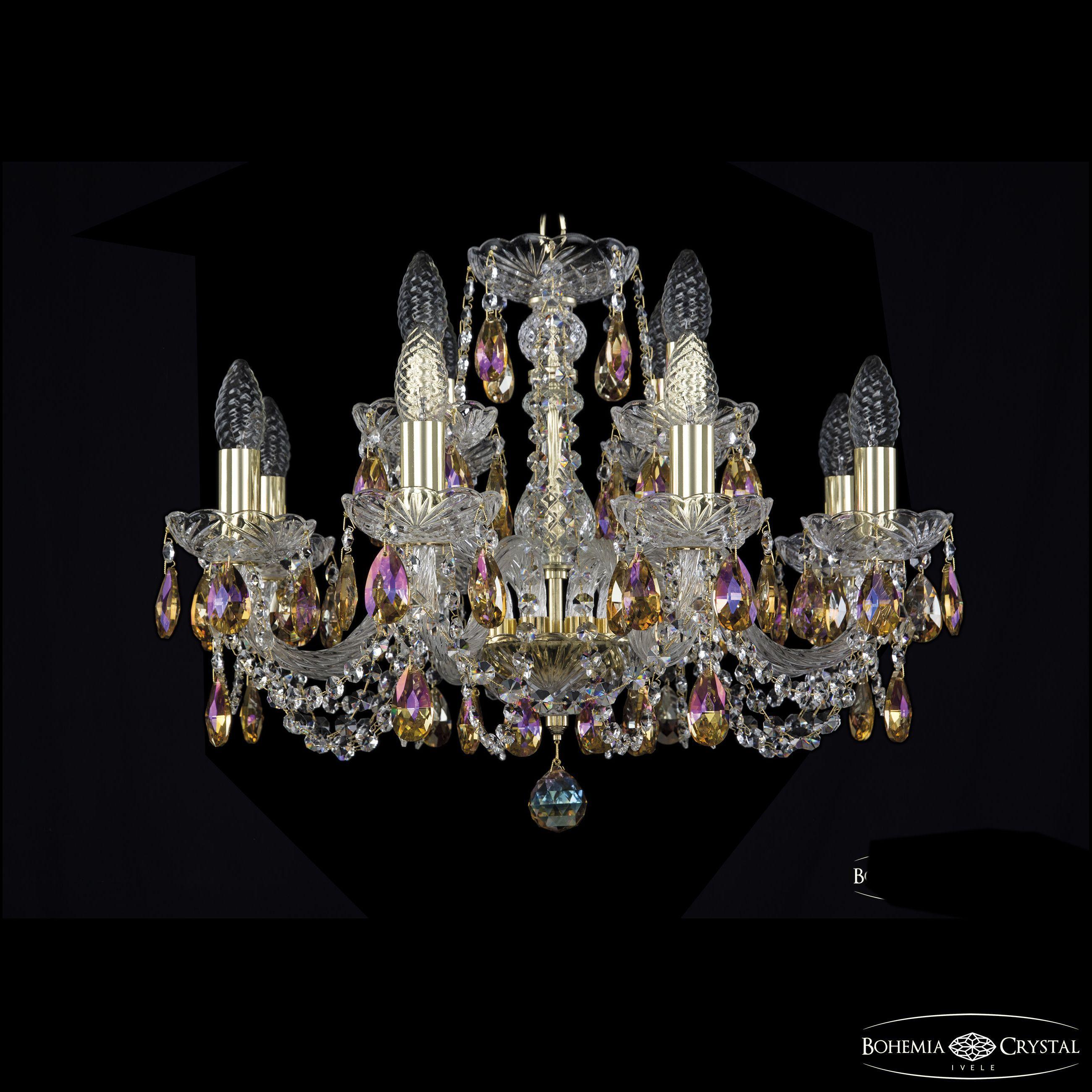

Подвесная люстра Bohemia Ivele Crystal 1402/8+4/195 G K777