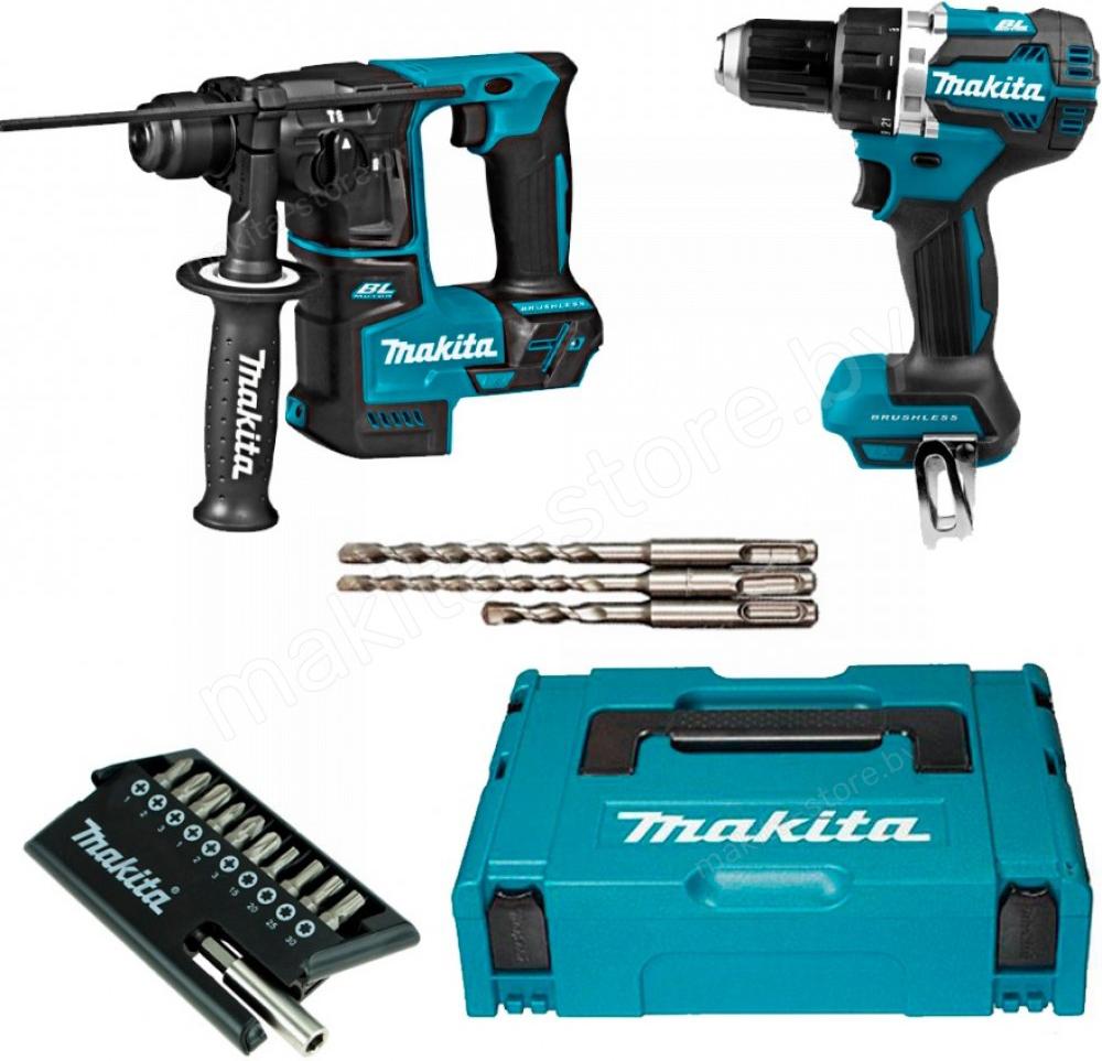 

Перфоратор Makita DHR171 с шуруповертом DDF484 [DLX2271JX3], DHR171 с шуруповертом DDF484