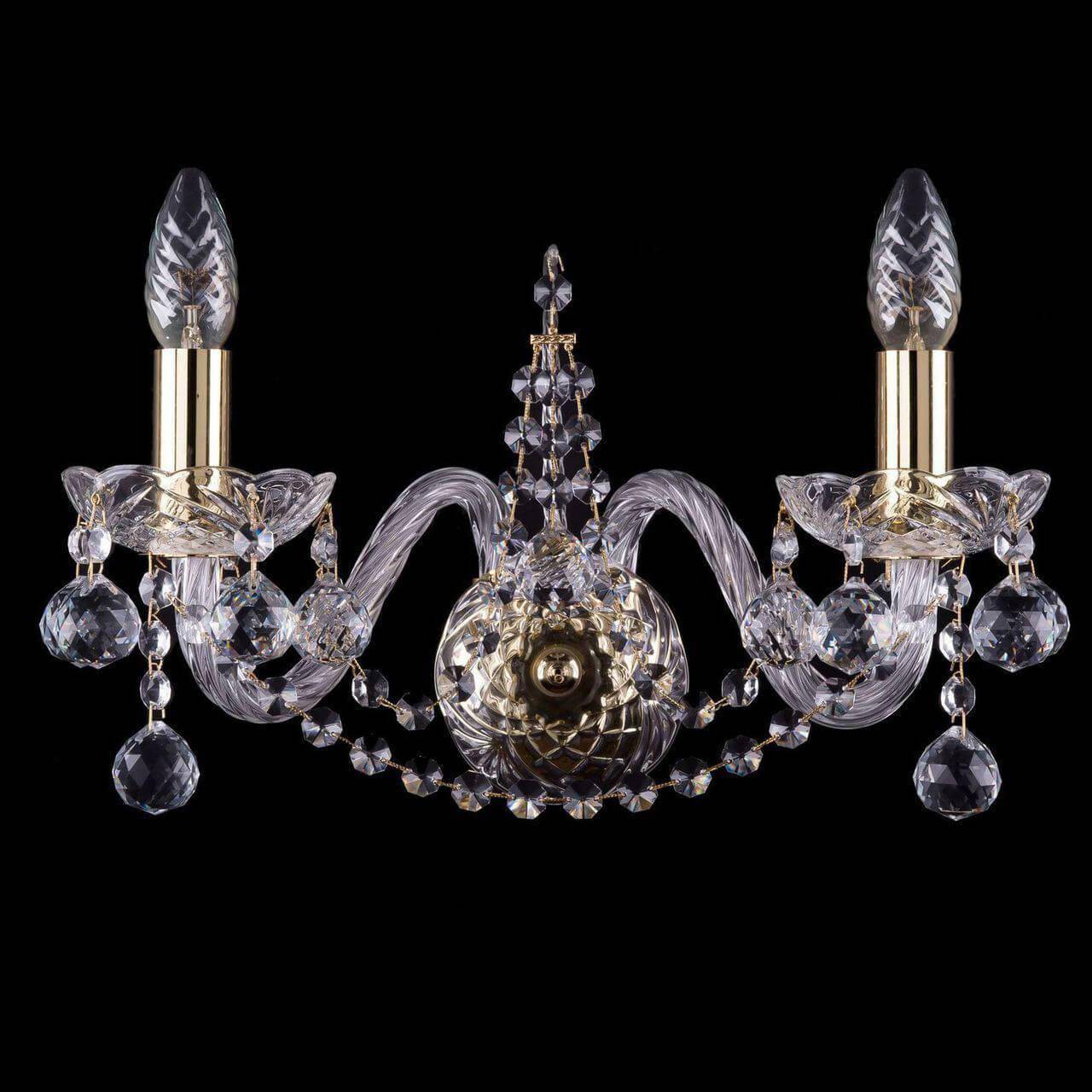

Подвесная люстра Bohemia Ivele Crystal 1411B/2/160/G/Balls, Бра Bohemia Ivele Crystal 1411B/2/160/G/Balls