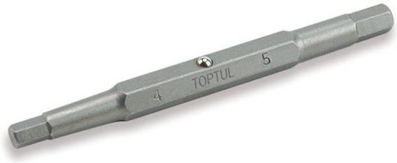 

Насадка двухсторонняя шестигранная Toptul 4mm/5mm 75мм [FKDA0405], Насадка двухсторонняя шестигранная 4mm/5mm 75мм